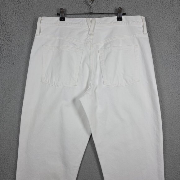J. Crew Jeans Womens Size 31T White Slouchy Boyfriend Jean 5 Pocket Coastal - Picture 3 of 11